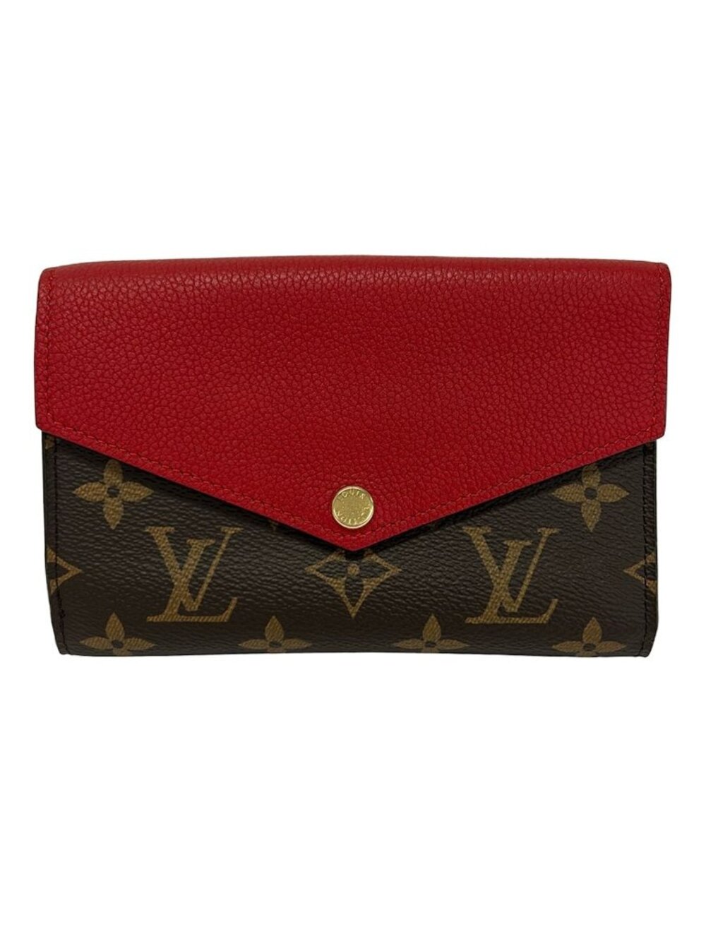 Louis Vuitton Snap Wallet Monogram Portefeuille Pallas Compact Cerise Leather
